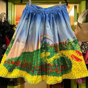 BNWOT Unique Vintage wizard of oz inspired swing skirt